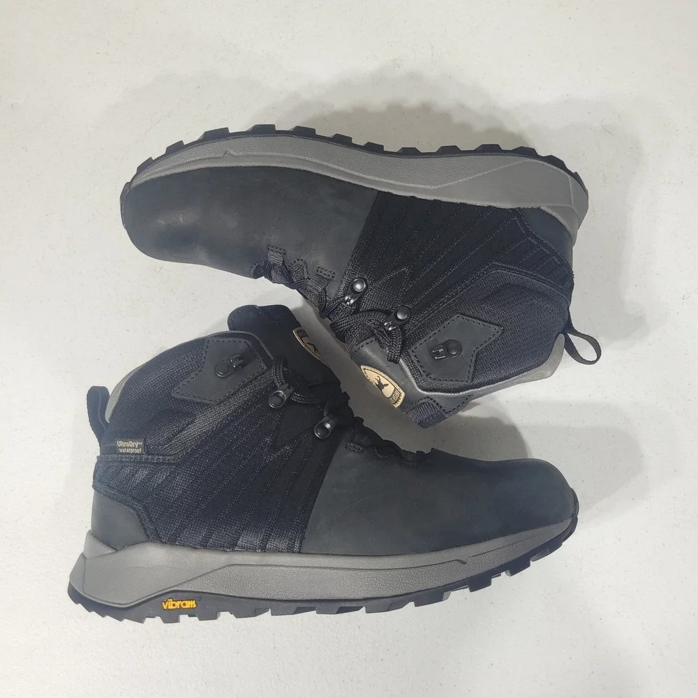 Irish Setter Work Boots Men 8.5 Black Kasota 83680 Waterproof Safety Toe Vibram
